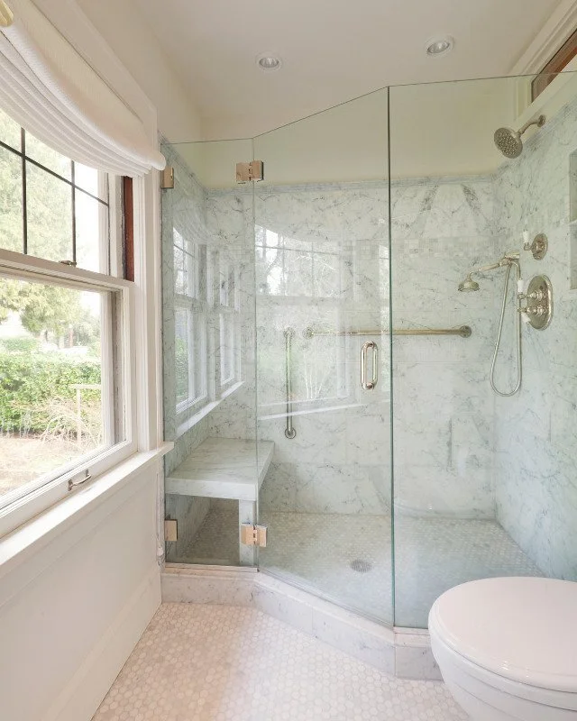 Bathroom renovation with walk-in shower Arlington VA